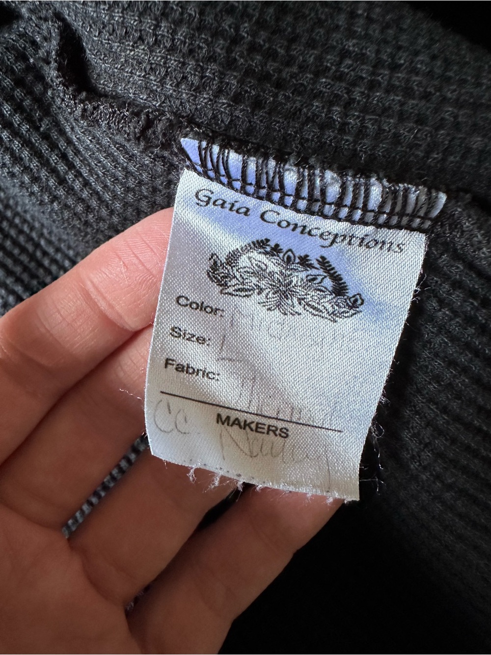 ~Gaia Conceptions HOODED COCOON BELTED SHIRT JACKET Black Large~ - Picture 8 of 8